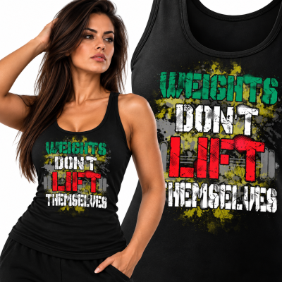 TANK TOP DAMSKI NA SIŁOWNIĘ WEIGHTS